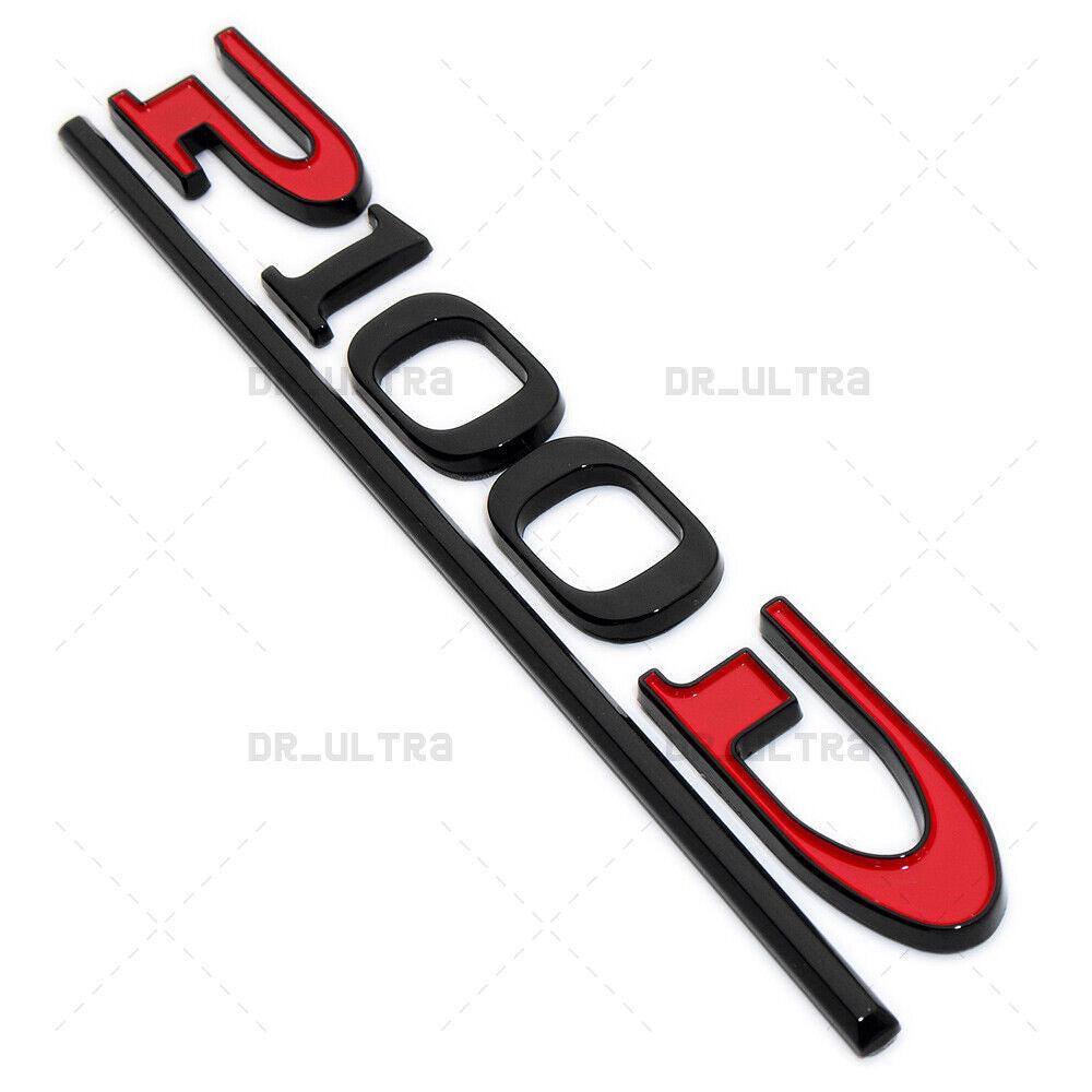 Tesla Liftgate P100D Performance Nameplate Logo Badge Emblem Sport Black Red