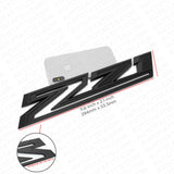 For Chevy 19-21 Silverado Z71 Fender Letter Sport Logo Emblem Badge Blackout