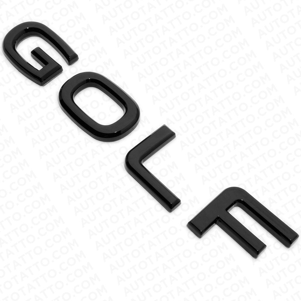 22-23 MK8 Golf Rear Truck Lid Nmaeplate Badge Emblem Gloss Black