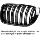 BMW 15-17 X3 F25 LCI, 15-18 X4 F26 LCI Front Bumper Gloss Black Kidney Grille
