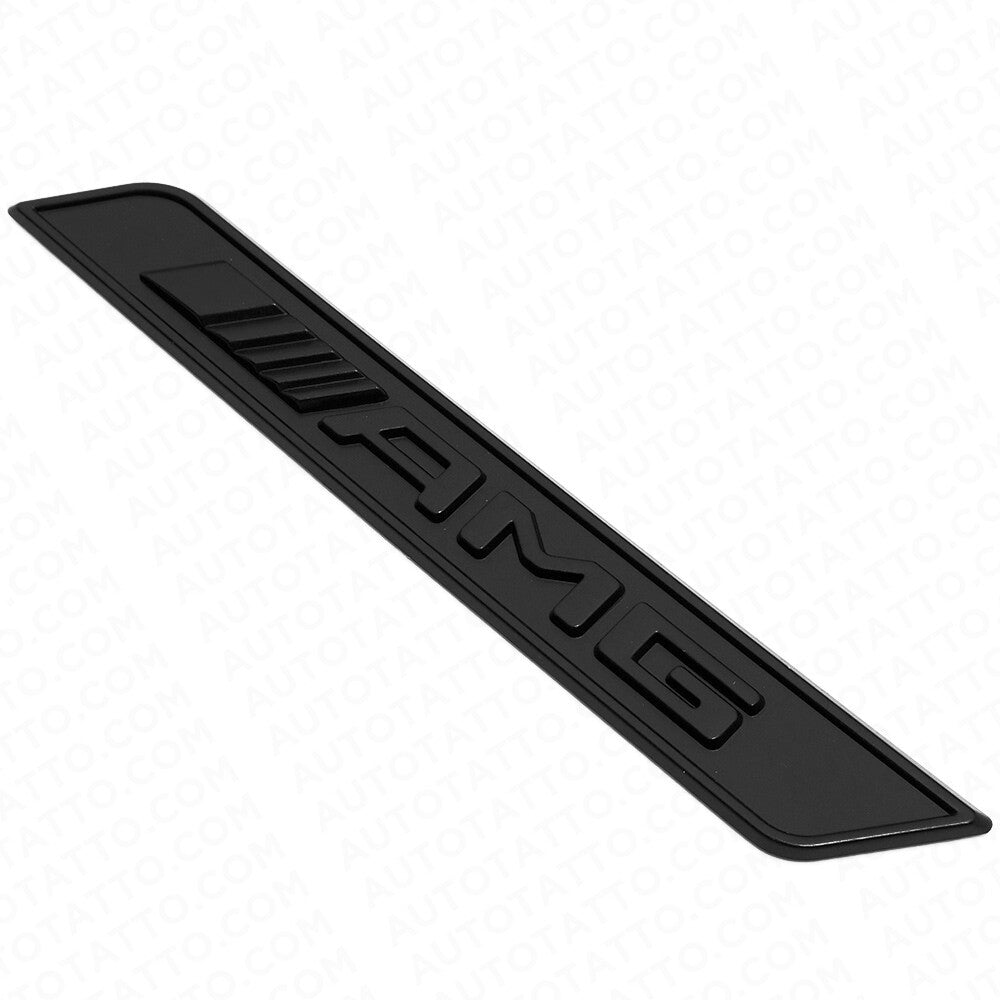 2x Flat Black AMG Special Edition Emblem Fender Logo Badge Nameplate Decoration