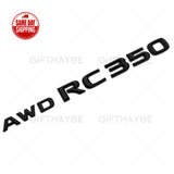 Lexus Trunk Gloss Black  AWD RC 350 Letter Logo Badge Emblem Car Replace F-Sport