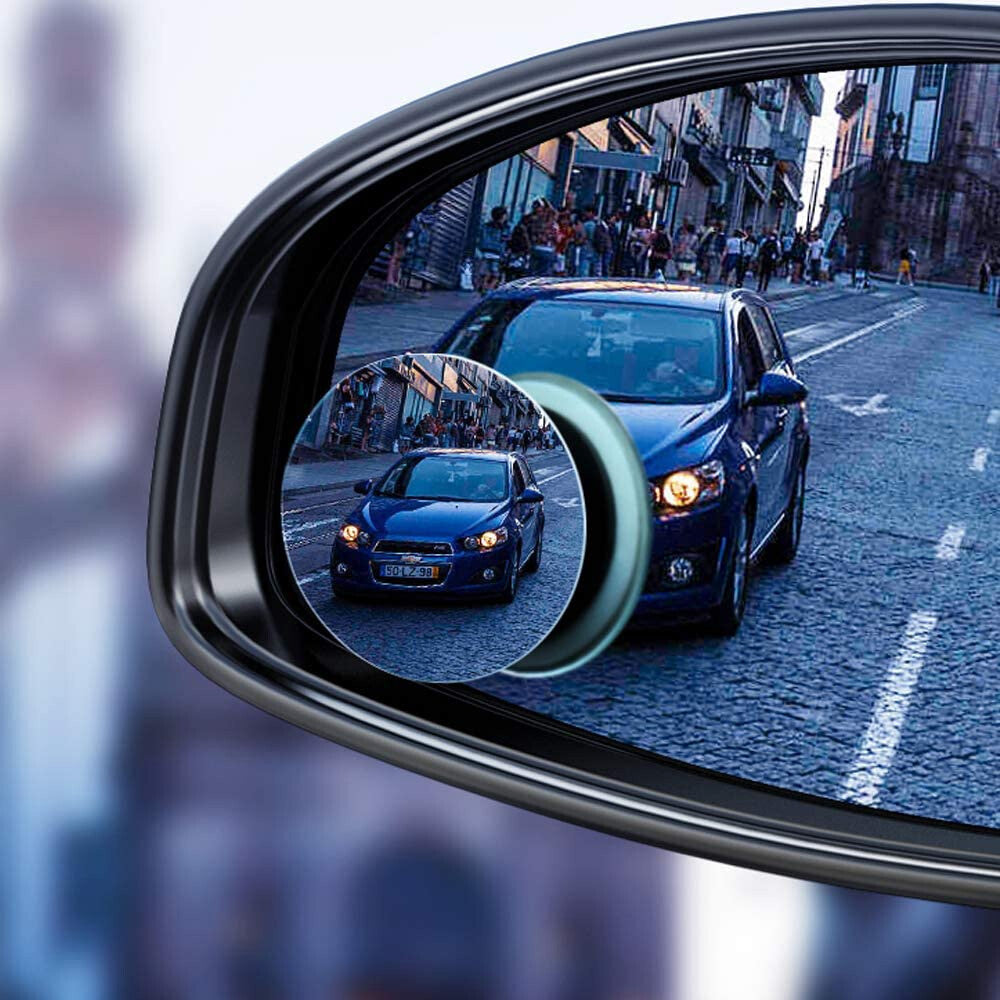 2pcs Car Side Mirror Wide Angle Blind Spot Stick on Car Mirror Rear View Mirror