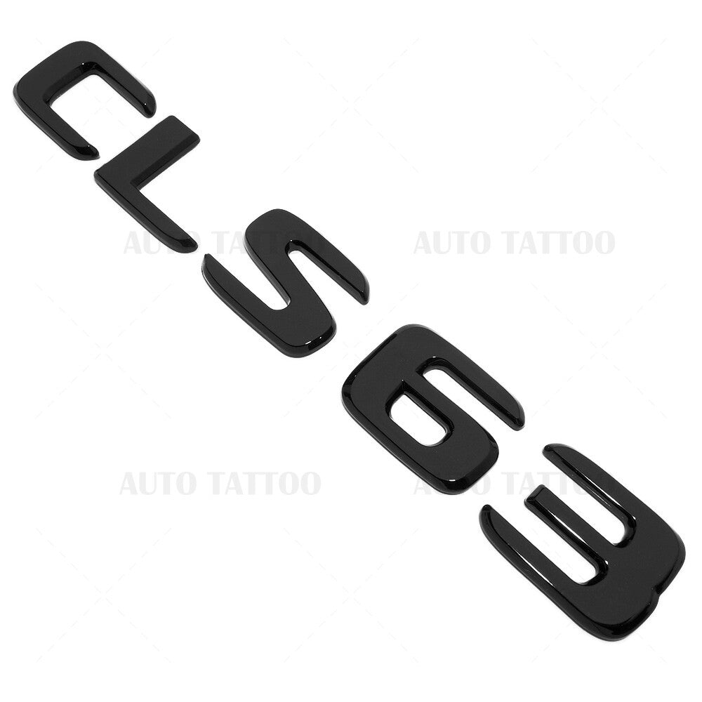 17+ Mercedes CLS 63 Letter Emblem Trunk Lid Logo Badge AMG Sport Gloss Black