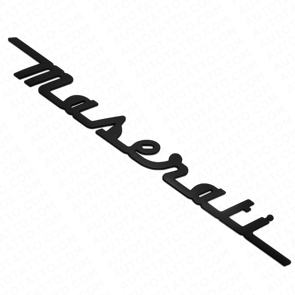 For Maserati Matte Black Trunk Letter Nameplate Logo Emblem Badges Sport OEM