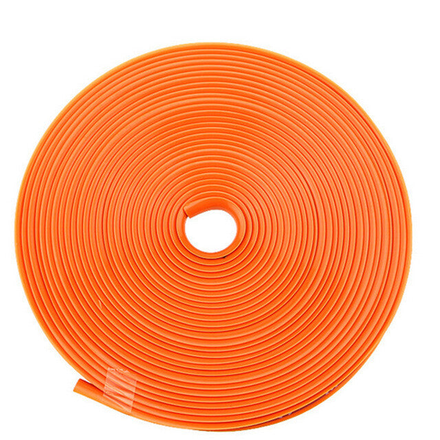 26FT Car Wheels Hub Rim Edge Protector Ring Tire Guard Sticker Rubber Strip Line