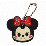 Universal 3D PVC Silicone Cute Cartoon Key Identifier Label Cap Cover Keychain