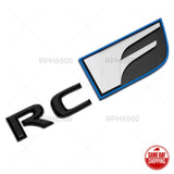 For Lexus Trunk Lid RCF RC F Letter Logo Badge Emblem Car Replace F-Sport Black