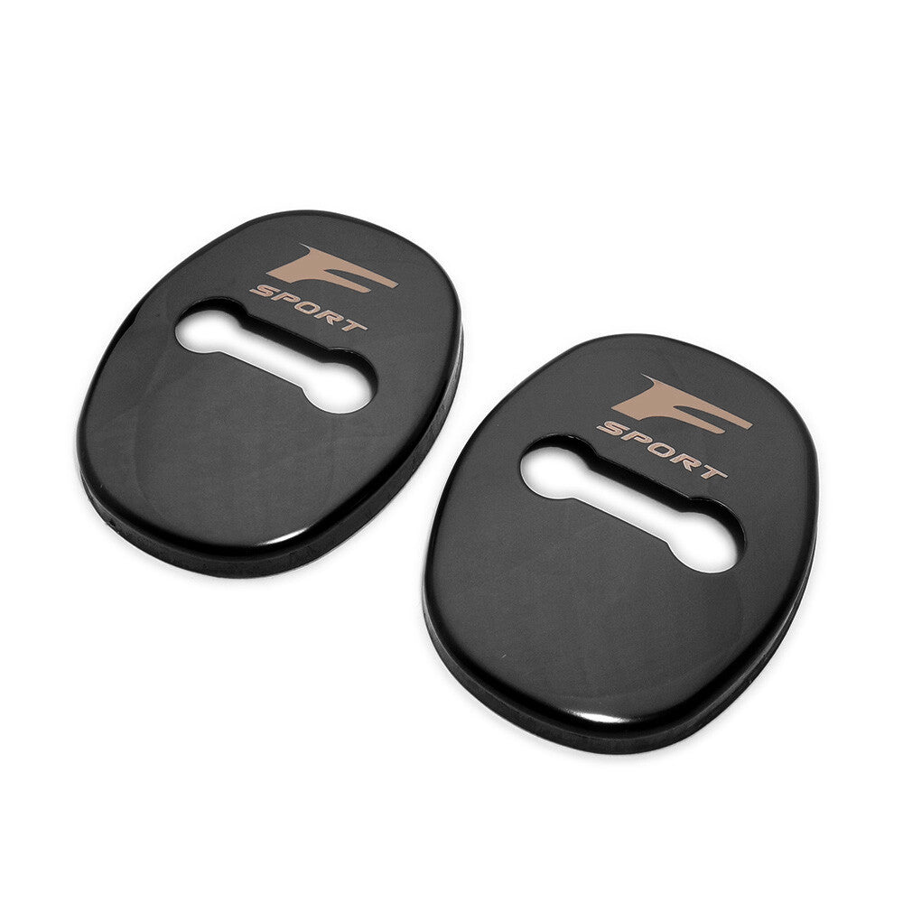 2X Stainless Steel Car Door Striker Cover Lock Buckle Cap F-SPORT For Lexus