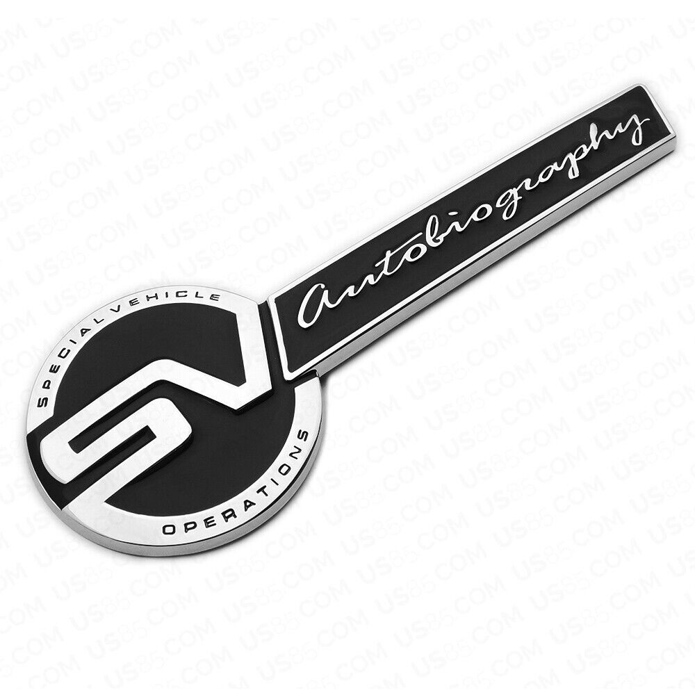 3D Fashion Metal SV Autobiography Emblem Car Decal Badge Sticker Auto Decoration