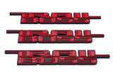 3PCS Red Black 2000-2024 Silverado Z71 Trailboss Emblem Badge Nameplate