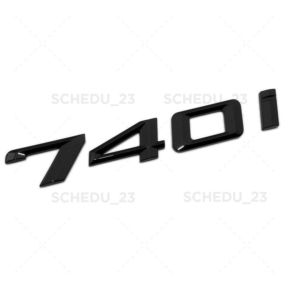 11-15 Gloss Black 740i Trunk Lid Nameplate Letter Emblem Badge M Performance F01