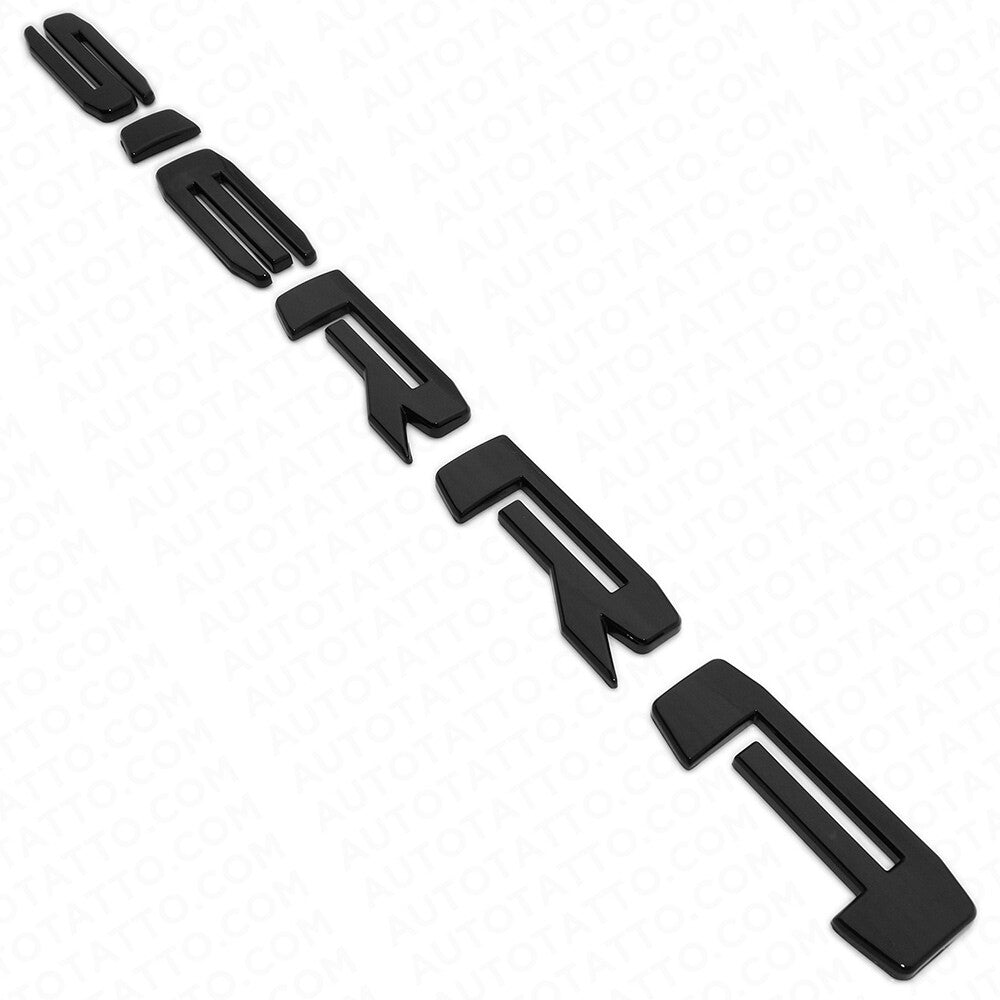 19-21 GMC Sierra Door Tailgate Logo Emblem Pickup Badge Nameplate Gloss Black