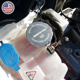 Mercedes AMG Sport Universal Aluminum Water Washer Tank Cap Cover Trim Silver