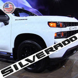 19-21 Gloss Black Silverado 1500 Side Fender Letter Logo Emblem Badge Z71 LT LTZ