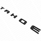 2021+ Chevy Tahoe Matte Black Liftgate Vehicle Nameplate Emblem Sport Decorate