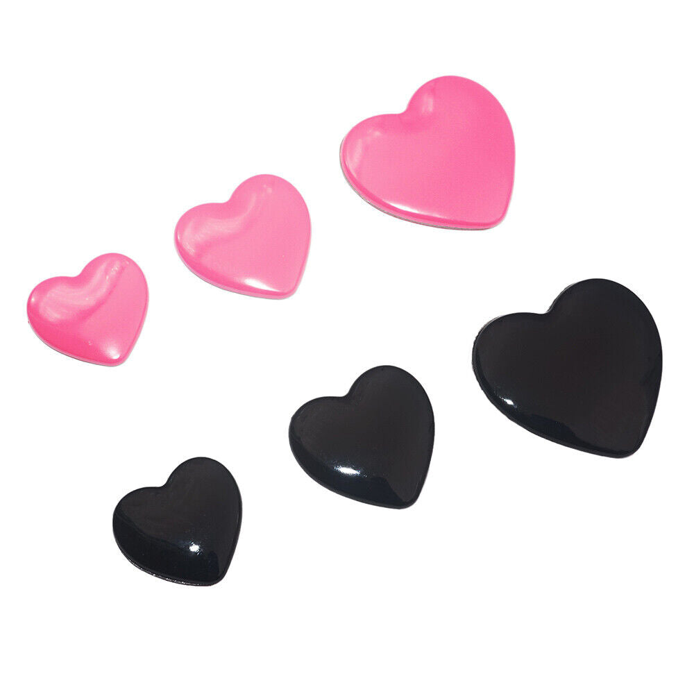 Universal 3D Fashion Metal Heart and Stars Car Decal Sticker for Auto Decoration