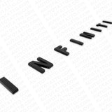 For Infiniti Rear Trunk Lid Logo Letter Badge Emblem Nameplate Sport Gloss Black