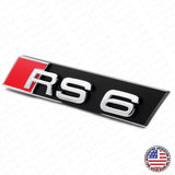 Audi RS6 Front Grille Bumper Radiator Lettering Emblem Badge Logo Sport Chrome