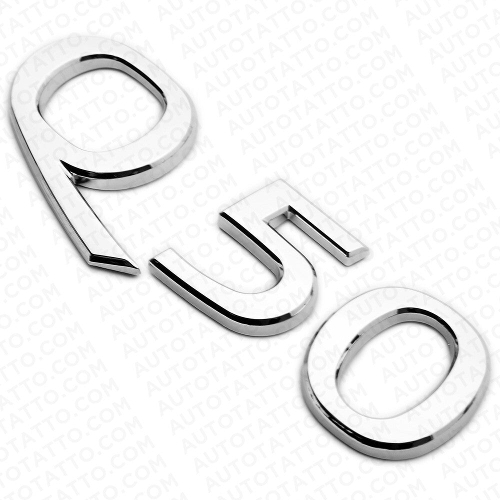For Infiniti Q50 Rear Trunk Letter Badge Emblem Nameplate Sport Silver Chrome