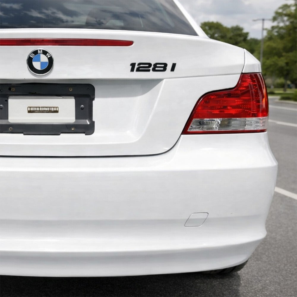 BMW 128i Rear Trunk Lid Nameplate Letter Emblem Badge M Performance Gloss Black