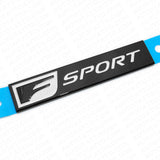 3x F-Sport Black Logo ABS Badge Side Fender Marker Trunk Lid Nameplate Emblem