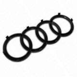 16-21 AUDI A6 A7 A8 S7 RS7 Gloss Black Front Grille Rings Badge Logo Emblem