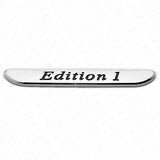 2x 3D Edition 1 Fender Marker Car AMG Logo Badge Emblem Sport Decoration Chrome