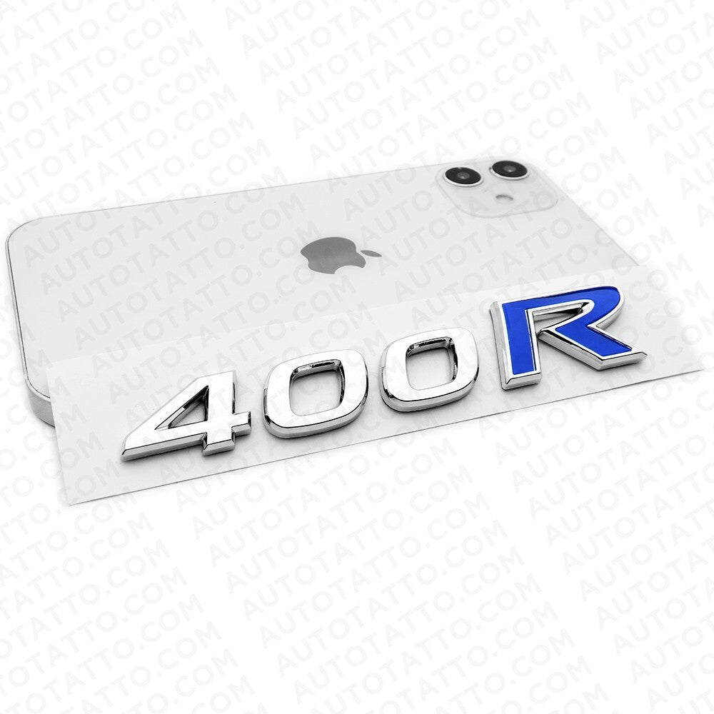 For Nissan Infiniti 400R Rear Trunk Lid Badge Emblem Nameplate Chrome Blue Sport