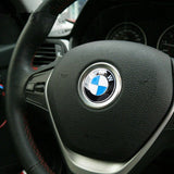 Silver Steering Wheel Logo Emblem Ring Cover BMW 1 3 4 5 7 Series X1 X3 X5 X6