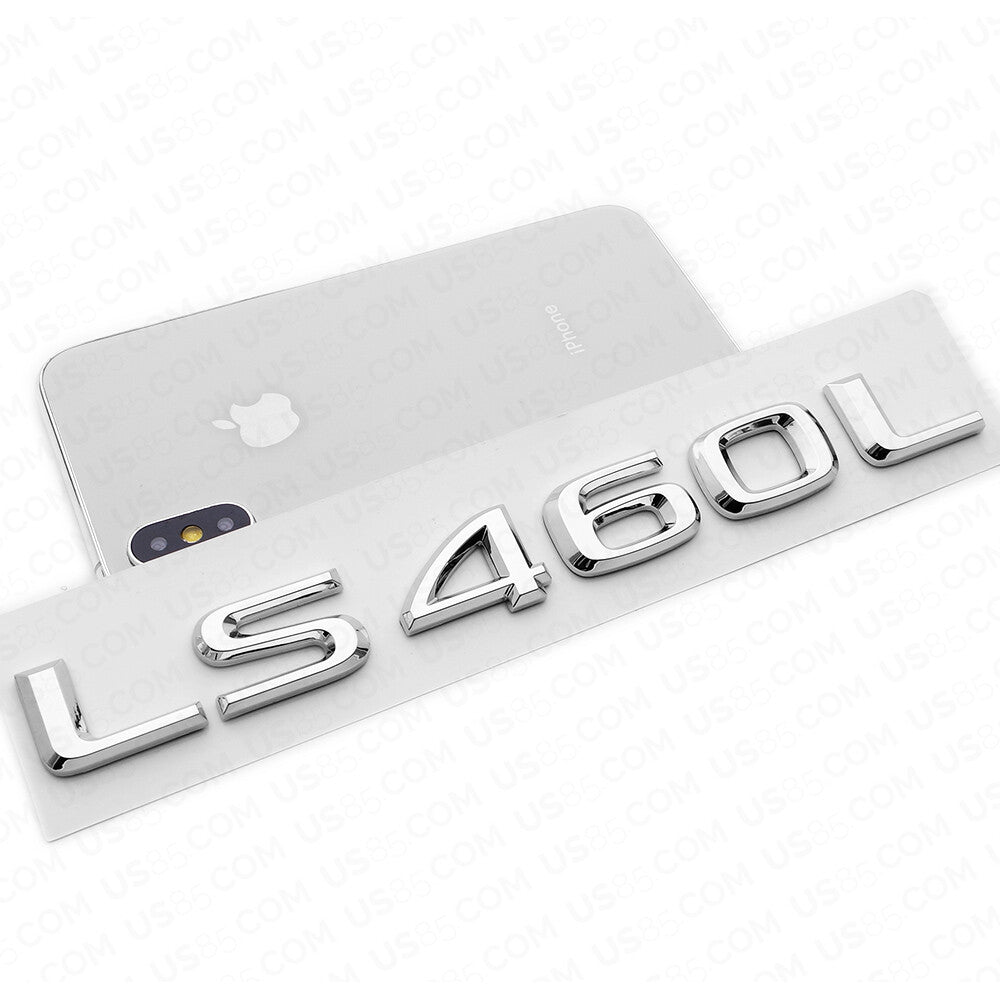 For Lexus Rear Turnk Lid OEM Chrome LS 460L Letter Logo Badge Emblem Car Replace