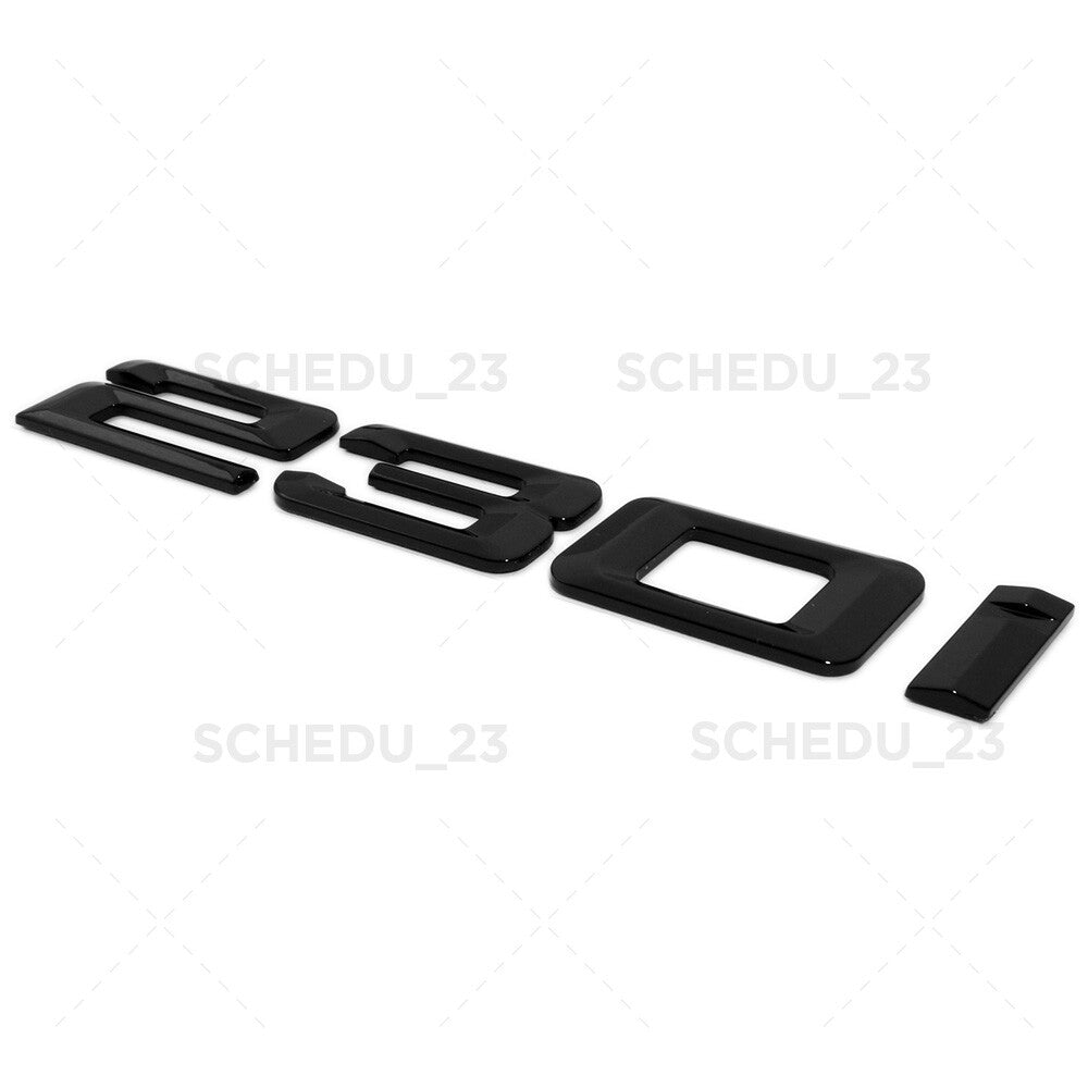 For BMW 230i Letter Emblem Badge Trunk Lid M Power Performance Sport Gloss Black