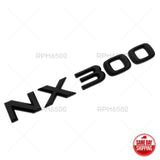 Lexus Liftgate Matte Black NX 300 Letter Logo Badge Car Emblem Replace F-Sport