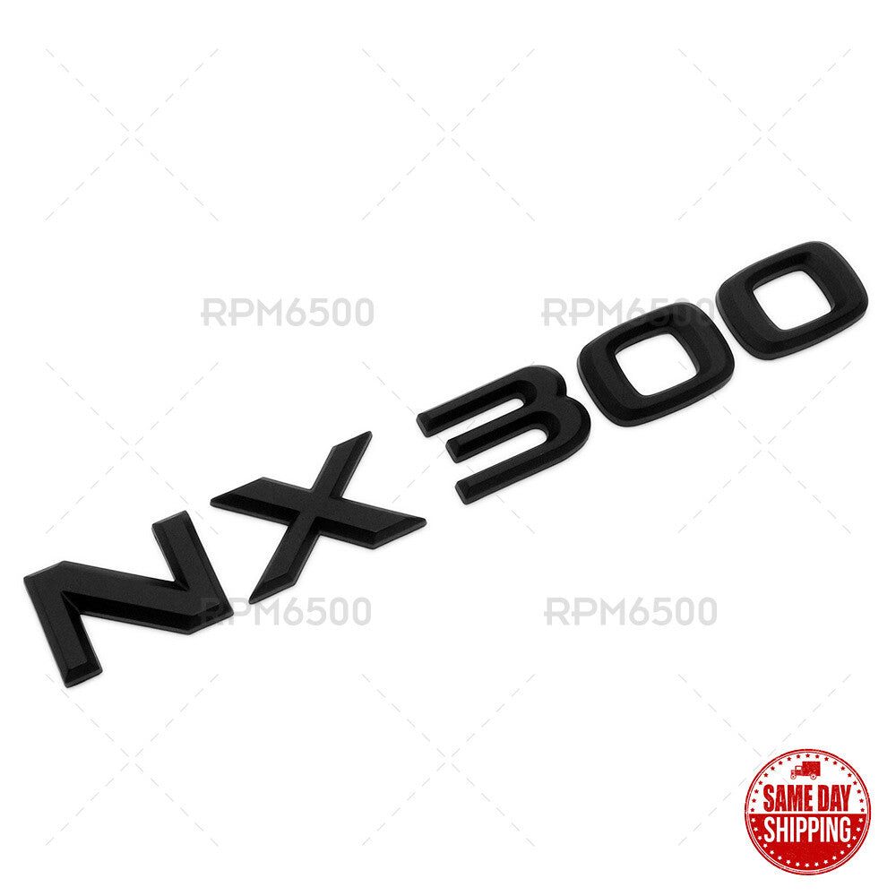 Lexus Liftgate Matte Black NX 300 Letter Logo Badge Car Emblem Replace F-Sport