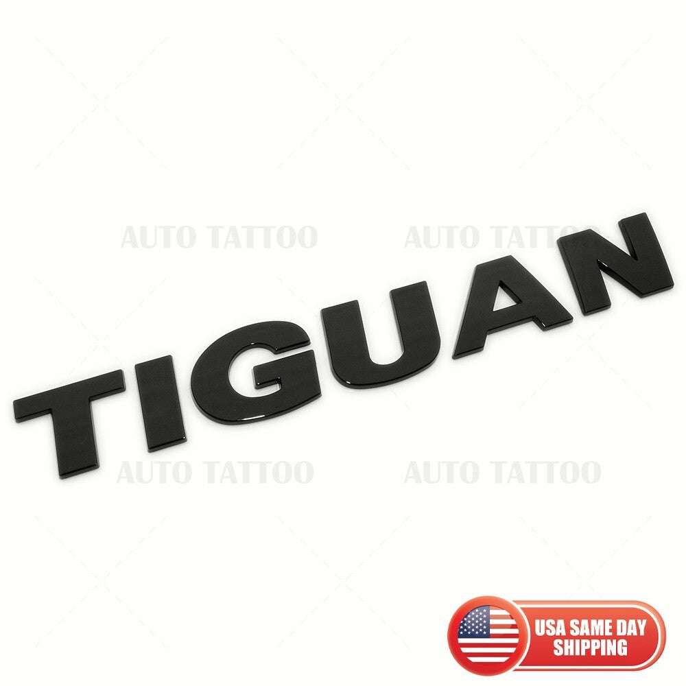 12-18 Volkswagen Tiguan Rear Truck Boot Lid Nmaeplate Badge Emblem Black