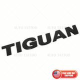 12-18 Volkswagen Tiguan Rear Truck Boot Lid Nmaeplate Badge Emblem Black