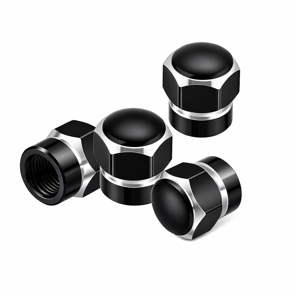 4pcs Universal Car Tire Wheel Valve Stem Caps Hex Design Dust Cover Accessories