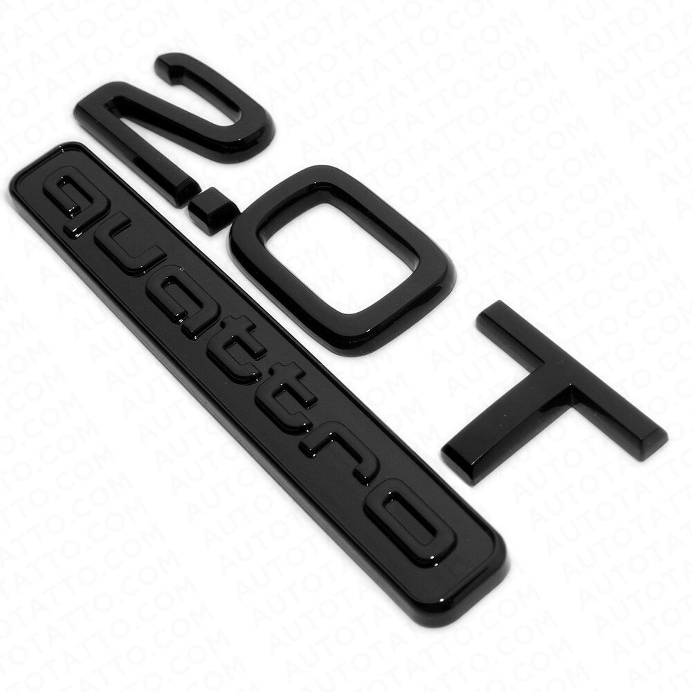 17-22 Audi Rear Trunk Deck Lid 2.0T Quattro Nameplate Emblem Logo Badge Blackout