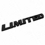 For Highlander Sienna RAV4 Limited Letter Rear Liftgate Emblem Badge Matte Black