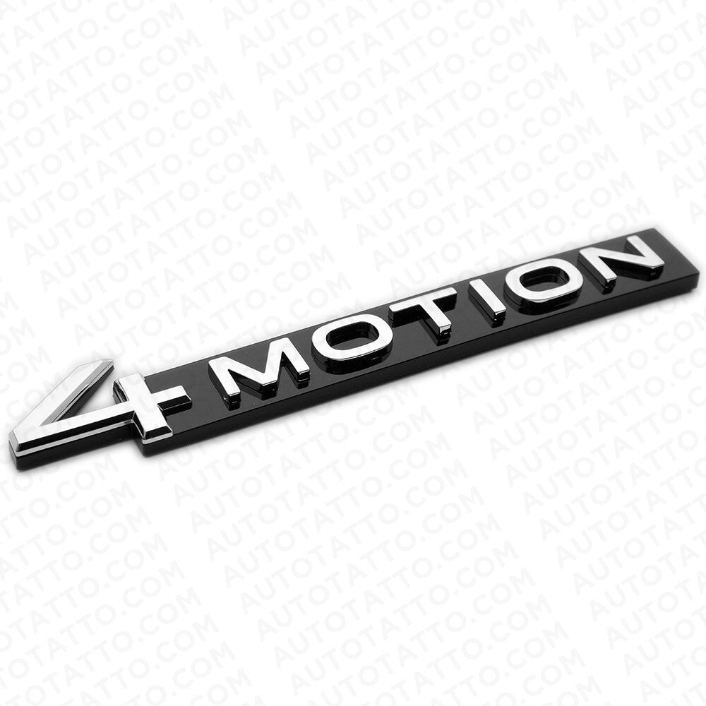 2018 - 2023  VW OEM ABS 4 Motion Rear Trunk Nameplate Badge Emblem Black Chrome