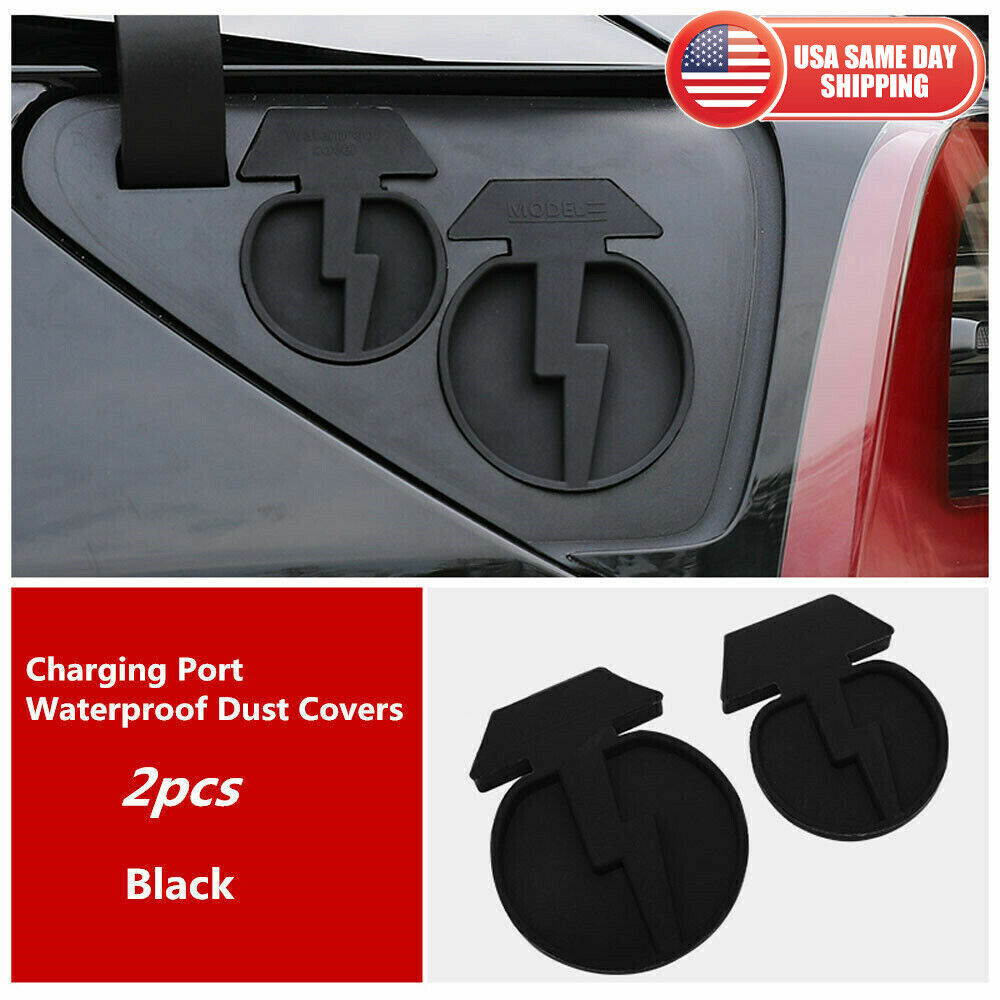 Tesla Model 3/Y Silicone Car Charging Port Waterproof Dustproof Protective Cover