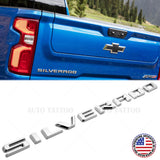 19-21 OEM Chrome Silverado 1500 Tailgate Letter Logo Emblem Badge Z71 LT LTZ