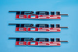3 x Black Red 2000-2024 Silverado Z71 Trailboss Emblem Badge Nameplate
