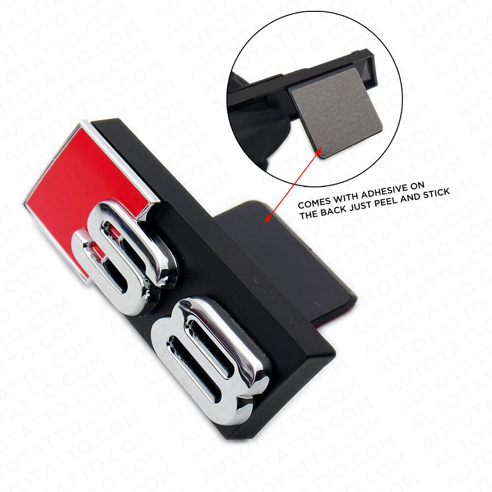 Audi S8 Front Grille Bumper Radiator Lettering Emblem Badge Logo Sport Chrome