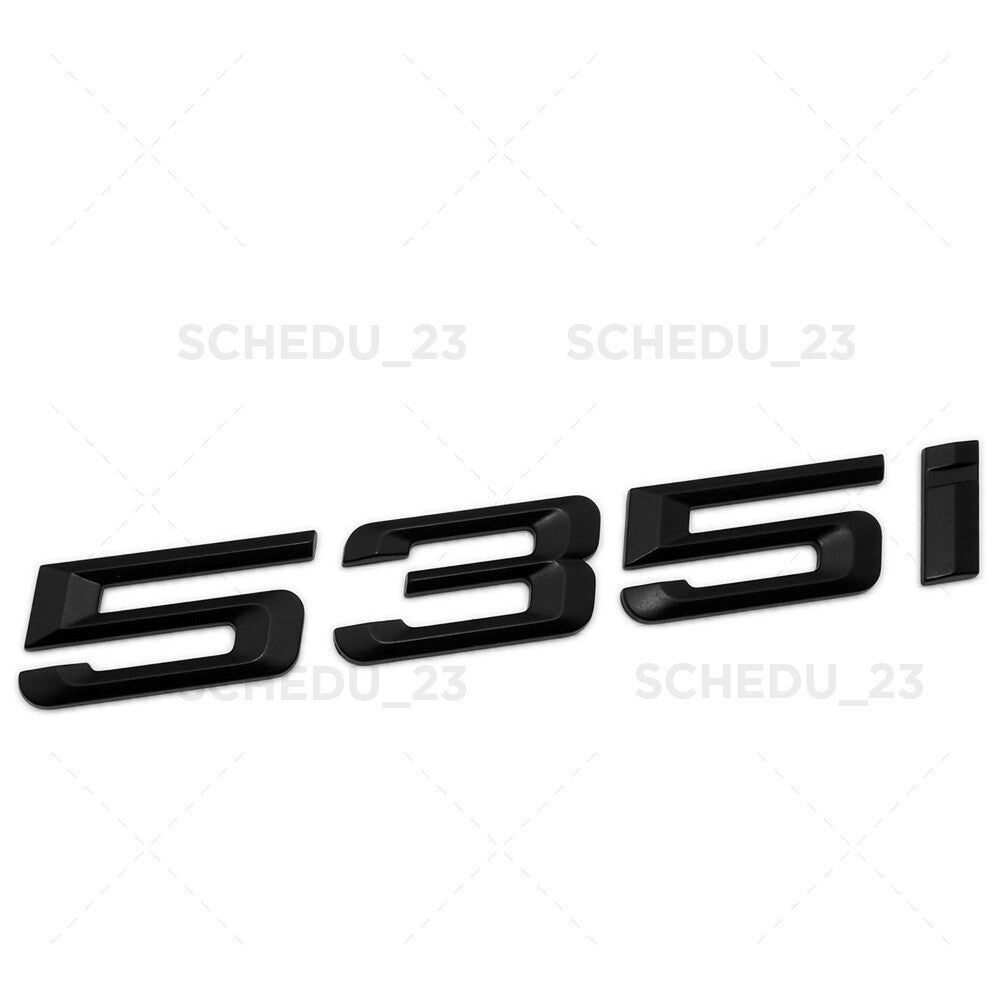 For BMW 535i Logo Emblem Replace Badge Trunk Lid M Series Performance F10 Black