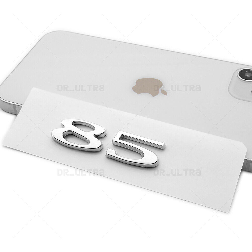 Tesla Rear Liftgate Lid Model 85 Nameplate Logo Badge Emblem Sport OEM Chrome
