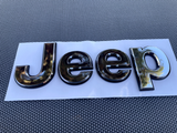 Jeep 1 (one) 2018-2024 Wrangler/Gladiator Fender w/ Black Outline Emblem Badge - Chrome