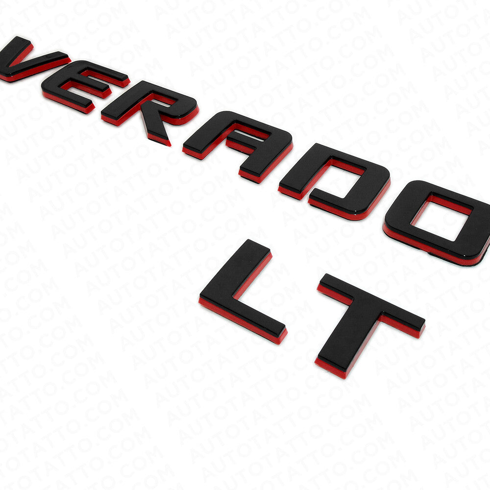 For Chevy Redline Silverado LT Tailgate Logo Nameplates Letter Sport 3D Emblem