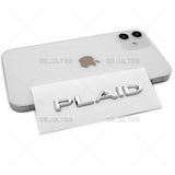 Tesla Model 3 S X Y Rear Tailgate Lid Plaid Nameplate Logo Badge Emblem Chrome