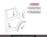 2x Black Out Tacoma 4 Runner TRD Pro SR5 Emblem Side Rear Door Tailgate Badge